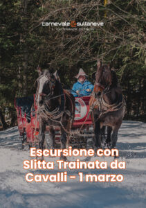 Escursione con Slitta Trainata da Cavalli – 1 marzo